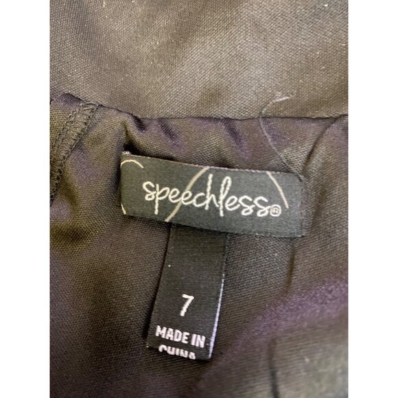 Floral A Line Skirt Black Blush Watercolor Print Size 7 Feminine Cute Boho Girly - Picture 6 of 8